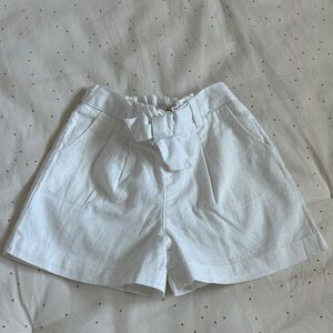 Hope & Henry - Kids White Bow-Tie Shorts
